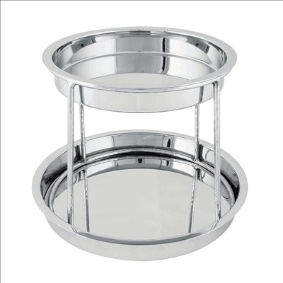 PLATEAU FRUITS DE MER 27,5X19X32 CM ARGENTE INOX (1 UNITÉ)
