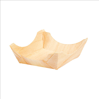 BARQUETTES EN FEUILLE DE PEUPLIER 4x4x1,5 CM NATUREL BOIS (100 UNITÉS)