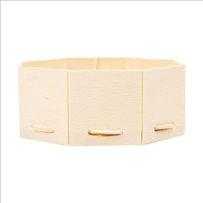 MINI RÉCIPIENTS POUR MISE EN BOUCHE 8x8x3,5 CM NATUREL BOIS (200 UNITÉS)