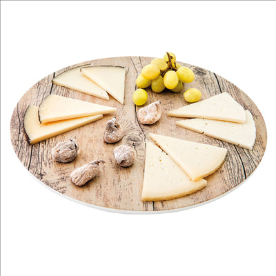 PLATEAUX RONDS 'ASAMI WARE' Ø 43 x 0,4 CM COMPARAISON BOIS MÉLAMINE (3 UNITÉS)