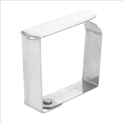 PINCES POUR FIXATION NAPPES 4,7x4x1,2 CM METAL ACIER (144 UNITÉS)