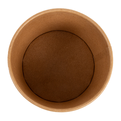 POTS 'FEEL GREEN' 500 ML 280 + 18 PE G/M2 Ø11x8,2 CM MARRON KRAFT (500 UNITÉS)