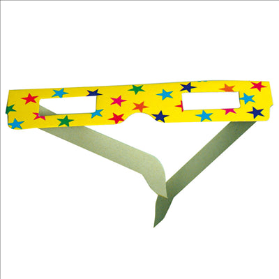 24 PACKS DE 6 LUNETTES ENFANTS 15,3x10,2 CM ASSORTI PAPIER (1 UNITÉ)