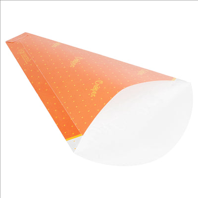 CONES 'CRÊPES' 170 G/M2 12x2,5x19 CM BLANC CARTON (2000 UNITÉS)