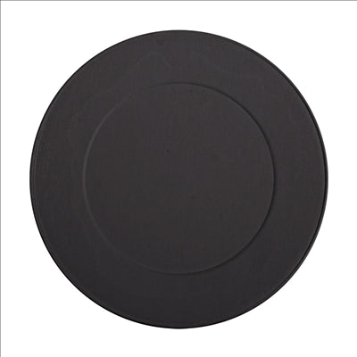 COUVERCLES POUR GOBELETS 280 G/M2 + PE Ø 8 CM NOIR CARTON (1000 UNITÉS)