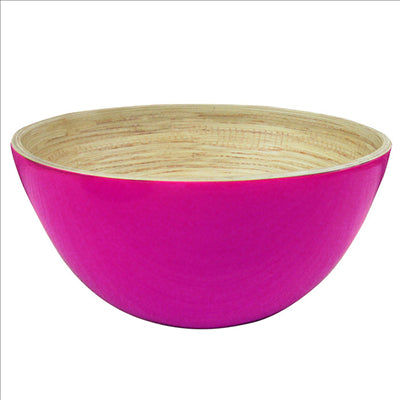 BOLS Ø 25,5x12 CM FUCHSIA BAMBOU (1 UNITÉ)