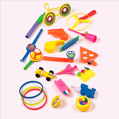 100 U. JOUETS ÉCONOMIQUES ASSORTI PLASTIQUE (1 UNITÉ)