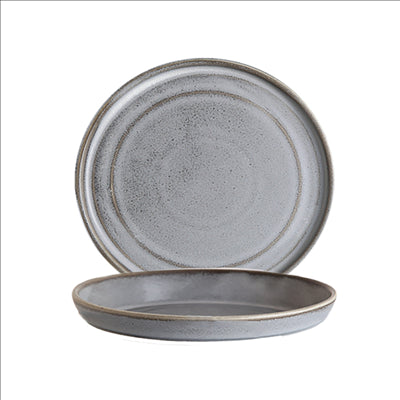 ASSIETTES PLATES 'URBAN' 'AKALA' Ø 27,5x2,2 CM CIMENT PORCELAINE (3 UNITÉS)