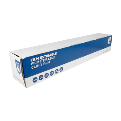 FILM ÉTIRABLE SOUS DISTRIBUTEUR 0,45x300 M TRANSPARENT PVC (6 UNITÉS)