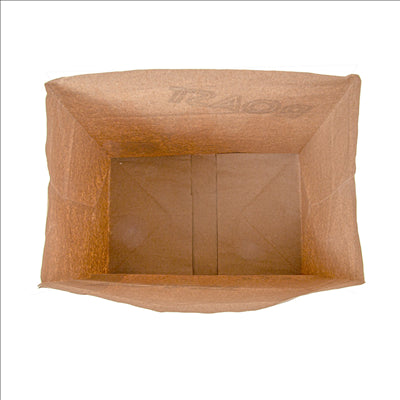 SACS SOS SANS ANSES POUR 1 POULET 70 G/M2 22+14x30 CM NATUREL PARCH.INGRAISSABLE (500 UNITÉS)