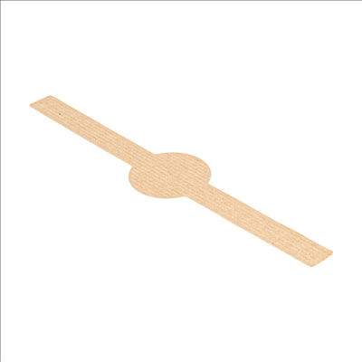 BAGUE AUTOCOLLANTE 4x20 CM NATUREL KRAFT (250 UNITÉS)