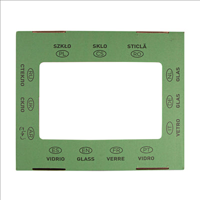 COUVERCLE EN VERRE 38,4x31,1x12 CM VERT CARTON (10 UNITÉS)