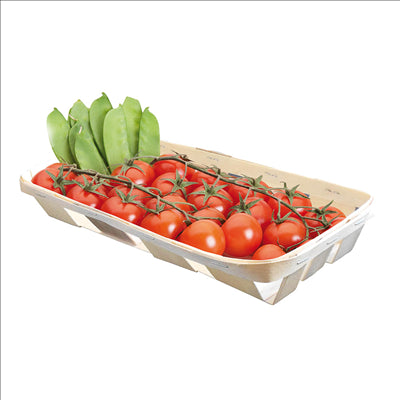 CORBEILLES 26x12,5x4 CM NATUREL BOIS (120 UNITÉS)