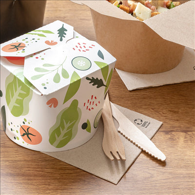 COUTEAUX 'CURVE' 19,3 CM NATUREL BOIS (100 UNITÉS)