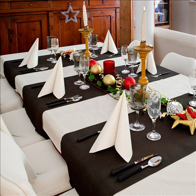 NAPPE 'ELEGANCE' 60 G/M2 1,2x25 M BLANC AIRLAID (1 UNITÉ)