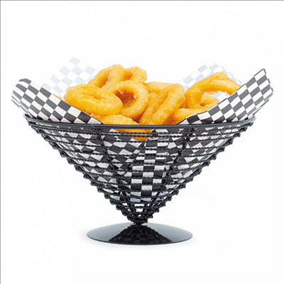 BASKET Ø 23x12,5 CM NOIR ACIER (6 UNITÉ)