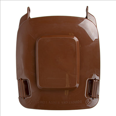 COUVERCLE POUR CONTENEUR 240L 71x56x7,4 CM MARRON HDPE (1 UNITÉ)