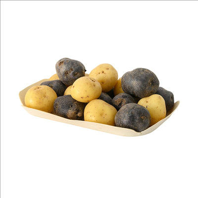 BARQUETTES RECTANGULAIRES 'WOOD' 22,5x11,5x3 CM NATUREL BOIS (200 UNITÉS)