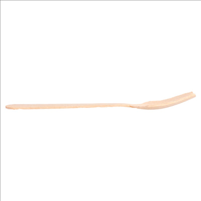 PETITES CUILLÈRES POUR GLACES 9,5 CM NATUREL BOIS (100 UNITÉS)