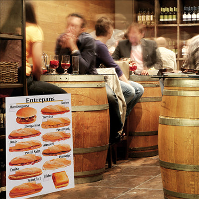 DISPLAY "ENTREPANS" - CATALAN 50,5x70,3 CM BLANC PVC (1 UNITÉ)