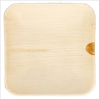 BOLS CARRÉS 'ARECA' 15x15x4 CM NATUREL ARECA (200 UNITÉS)