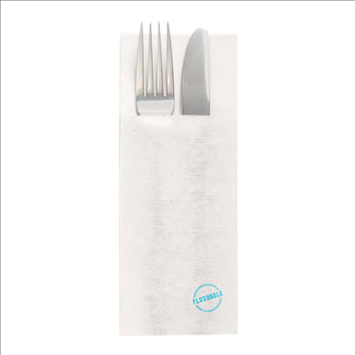 SERVIETTES "CANGURITO" FLUSHABLES  50 G/M2 33x40 CM BLANC AIRLAID (700 UNITÉS)