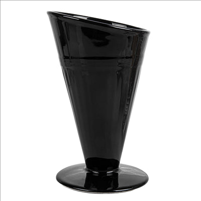 GOBELETS POUR FRITURES Ø11,8x19,8 CM NOIR PORCELAINE (6 UNITÉS)