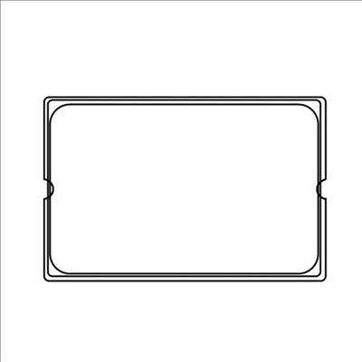 COUVERCLE 1/1 POUR RÉFÉRENCE 202.01/02/03 113.41 53x32,5 CM TRANSPARENT POLYCARBONATE (1 UNITÉ)