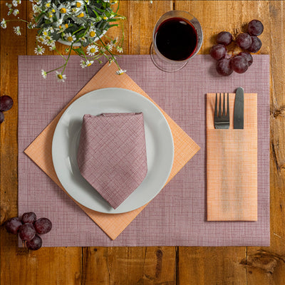 SETS DE TABLE 'DRY COTTON' 55 G/M2 30x40 CM BORDEAUX AIRLAID (800 UNITÉS)