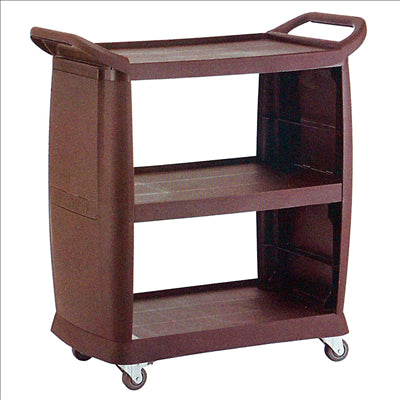TROLLEY OUVERT 2 CÔTÉS 'ARROW' 98x50,5x105 CM MARRON PP (1 UNITÉ)