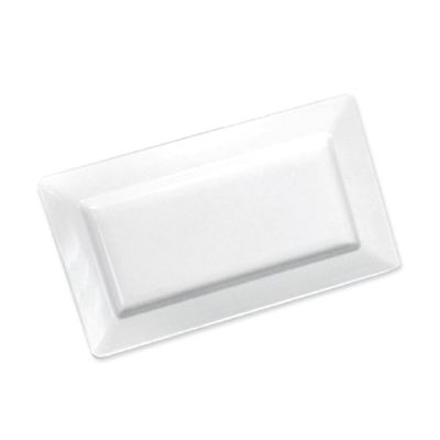 PLATEAUX RECTANGULAIRES 'ASAMI WARE' 35,8x20,3x4 CM BLANC MÉLAMINE (6 UNITÉS)