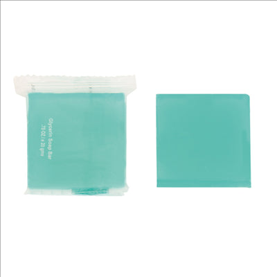 SAVONS 19 G 4x4 CM BLEU GLYCERINE (500 UNITÉS)