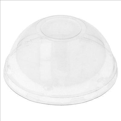 COUVERCLES COUPOLE POUR RÉCIPIENTS 206.08/09/11/25/26/27 Ø 8,5 CM TRANSPARENT PET (100 UNITÉS)