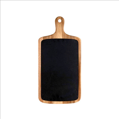 PLATEAU PRÉSENTATION RECTANGULAIRE 53x26x1,5 CM NATUREL ARDOISE+BOIS (2 UNITÉS)