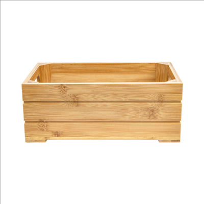 BOÎTE BUFFET GN 1/4 26,5x16,2x10 CM NATUREL BAMBOU (1 UNITÉ)