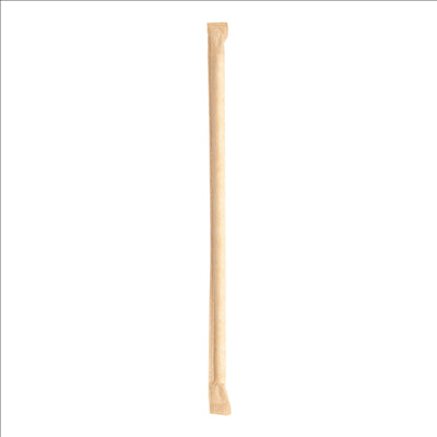 PAILLES DROITES SOUS SACHETS KRAFT 'PAPER' Ø0,60x20 CM BLANC PAPIER (3000 UNITÉS)