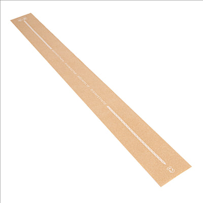 BANDE SANITAIRE DEGRADABLE "WC" 48 G/M2 62x6,5 CM NATUREL KRAFT (1000 UNITÉS)