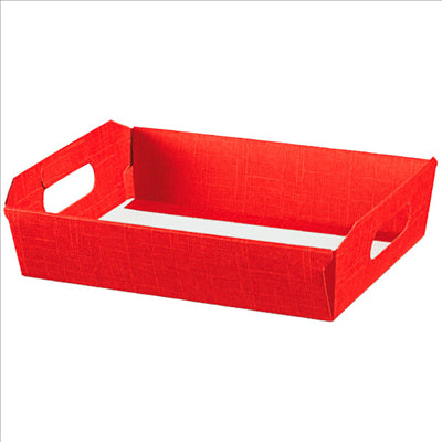 30 U. CORBEILLES 40x30x12 CM ROUGE CARTON (30 UNITÉS)