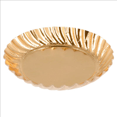 MINI PLATEAUX 325 G/M2 Ø 5,5 CM OR CARTON (100 UNITÉS)