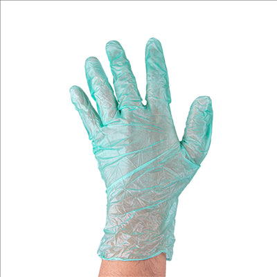 GANTS AVEC TALC SIZE: L ASSORTI PVC (100 UNITÉS)