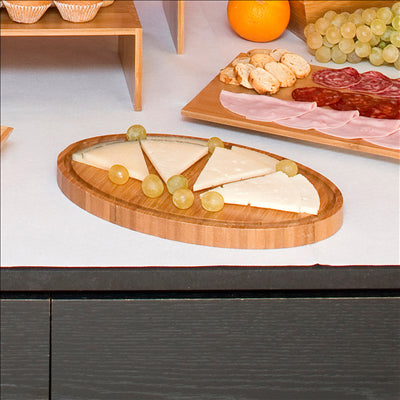 PLATEAU OVALE 30,6x20,4x2 CM BAMBOU (1 UNITÉ)