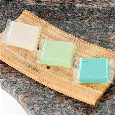 SAVONS 19 G 4x4 CM BLEU GLYCERINE (500 UNITÉS)