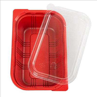 BARQUETTES MICRO-ONDABLES REPAS INDIVIDUEL 19,2x12,7x5 CM NOIR PP (400 UNITÉS)