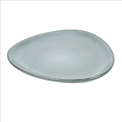 ASSIETTES TRIANGULAIRES 'AKALA' Ø27,5x25x2,5 CM GRIS VERDÂTRE STONEWARE (6 UNITÉS)