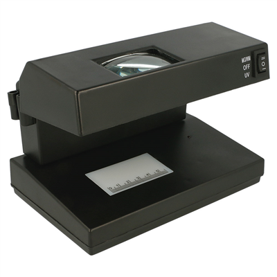 EURODÉTECTEUR FAUX BILLETS AC220-240V 18,5x12 CM NOIR PLASTIQUE (1 UNITÉ)