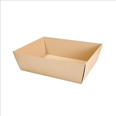 CORBEILLES MICROCANNELURE 382 G/M2 34x20,5x11 CM KRAFT (20 UNITÉS)