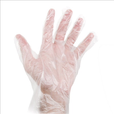 GANTS SIZE: S TRANSPARENT PEHD (100 UNITÉS)