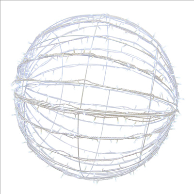 BOULE GÉANTE 1200 LEDS Ø 120 CM BLANC (1 UNITÉ)
