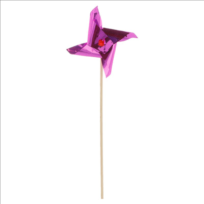 DÉCORS POUR GLACES "MOULIN" 15 (h) CM ASSORTI BOIS (100 UNITÉS)