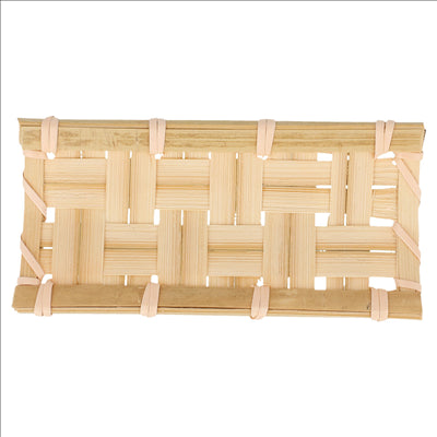 24 MINI TUILES 10,5x5 CM NATUREL BAMBOU (1 UNITÉ)
